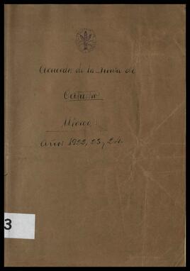 Libro 23 de Actas de la Junta de Catastro (1922-1924)